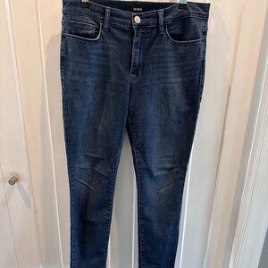 Hudson Natalie Midrise Super Skinny Ankle Jeans Size 30 med/dark wash